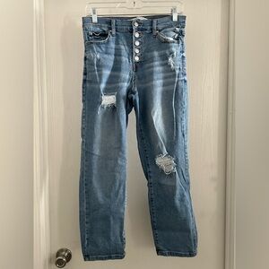 Celebrity Pink | Light Blue Distressed Boyfriend Jeans | Size 7/28